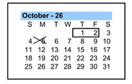 District School Academic Calendar for Navarrete Elementary for October 2026