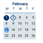 District School Academic Calendar for Thurgood Marshall Elem for February 2027