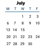 District School Academic Calendar for Thurgood Marshall Elem for July 2026