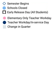 District School Academic Calendar Legend for Thurgood Marshall Elem