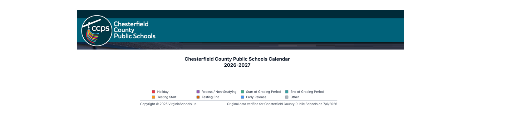 District School Academic Calendar Key for Midlothian High