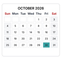 District School Academic Calendar for Midlothian High for October 2026