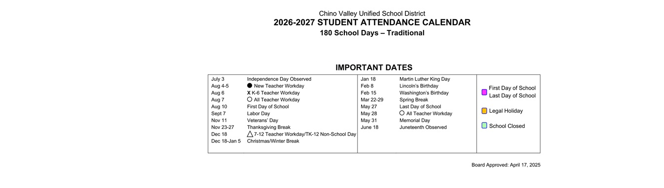 District School Academic Calendar Key for Boys Republic High