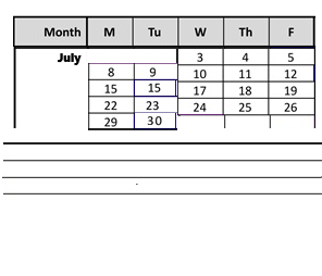 District School Academic Calendar for Northside Elementary School for July 2026
