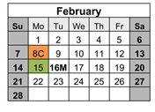 District School Academic Calendar for Pleasant Hill Elementary School for February 2027