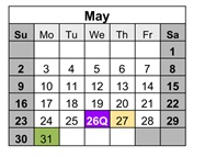 District School Academic Calendar for Pleasant Hill Elementary School for May 2027