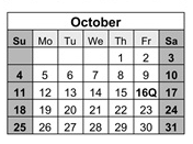District School Academic Calendar for Pleasant Hill Elementary School for October 2026