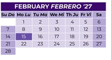 District School Academic Calendar for Clovis High for February 2027