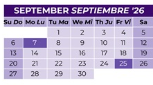 District School Academic Calendar for Clovis High for September 2026