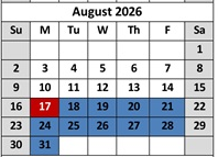 District School Academic Calendar for Maple Creek Elementary for August 2026