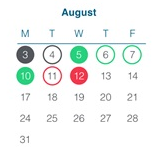 District School Academic Calendar for Steele Elementary School for August 2026