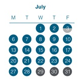 District School Academic Calendar for Steele Elementary School for July 2026