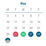 District School Academic Calendar for Steele Elementary School for May 2027