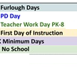 District School Academic Calendar Legend for El Camino High (CONT.)