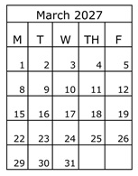 District School Academic Calendar for Cypress Elementary for March 2027