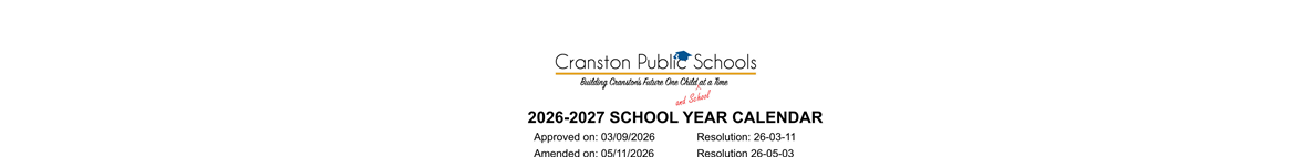 District School Academic Calendar for Eden Park School