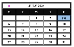 District School Academic Calendar for Culver City Independent Study for July 2026