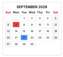 District School Academic Calendar for Armstrong Elementary for September 2026