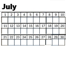 District School Academic Calendar for Mt High Shoupp K-6 for July 2026