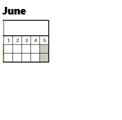 District School Academic Calendar for Mt High Shoupp K-6 for June 2027