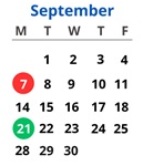 District School Academic Calendar for Horace Mann Montessori Elementary School for September 2026