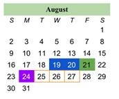 District School Academic Calendar for Iris Becker Elementary School for August 2026