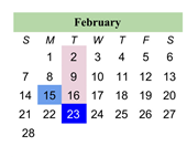 District School Academic Calendar for Iris Becker Elementary School for February 2027