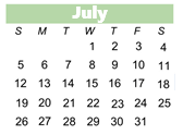 District School Academic Calendar for Iris Becker Elementary School for July 2026