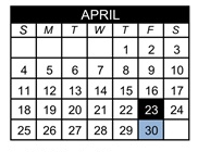District School Academic Calendar for Paseo Hills Elementary for April 2027
