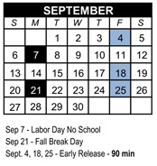 District School Academic Calendar for Paseo Hills Elementary for September 2026