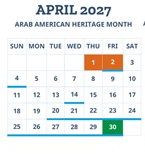 District School Academic Calendar for Connections Academy for April 2027