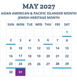 District School Academic Calendar for Connections Academy for May 2027