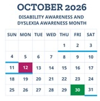 District School Academic Calendar for Connections Academy for October 2026