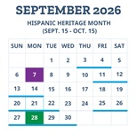 District School Academic Calendar for Connections Academy for September 2026
