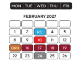 District School Academic Calendar for Glazer Elementary School for February 2027