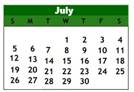 District School Academic Calendar for Gretchen Higgins Elementary for July 2026