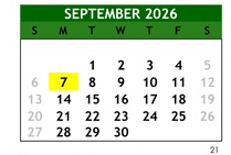 District School Academic Calendar for Gretchen Higgins Elementary for September 2026