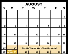 District School Academic Calendar for Duluth Excell Targeted Services for August 2026