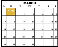 District School Academic Calendar for Duluth Excell Targeted Services for March 2027