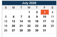 District School Academic Calendar for Burton Elementary for July 2026