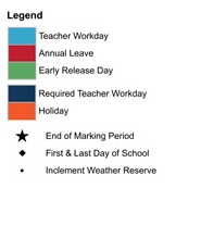 District School Academic Calendar Legend for Burton Elementary