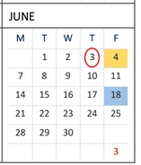 District School Academic Calendar for Escuela Popular Accelerated Family Learning for June 2027