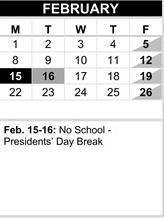 District School Academic Calendar for Beverly Elementary for February 2027
