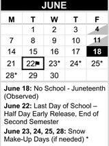 District School Academic Calendar for Beverly Elementary for June 2027