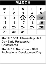 District School Academic Calendar for Beverly Elementary for March 2027