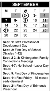 District School Academic Calendar for Beverly Elementary for September 2026