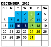 District School Academic Calendar for Cleminson Elementary for December 2026