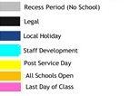 District School Academic Calendar Legend for El Rancho High