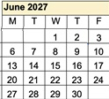 District School Academic Calendar for Ivan Sand Transition Program for July 2026