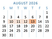 District School Academic Calendar for Beardsley Elementary School for August 2026